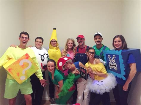 Super Mario Brothers Group Costume For Halloween Halloween Costume