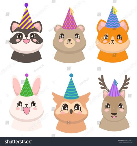 Animals Wearing Party Hats