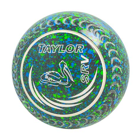 Taylor Srv Lawn Bowls Size 2 Heavy Gripped Bluelime Hac6031a Bowls