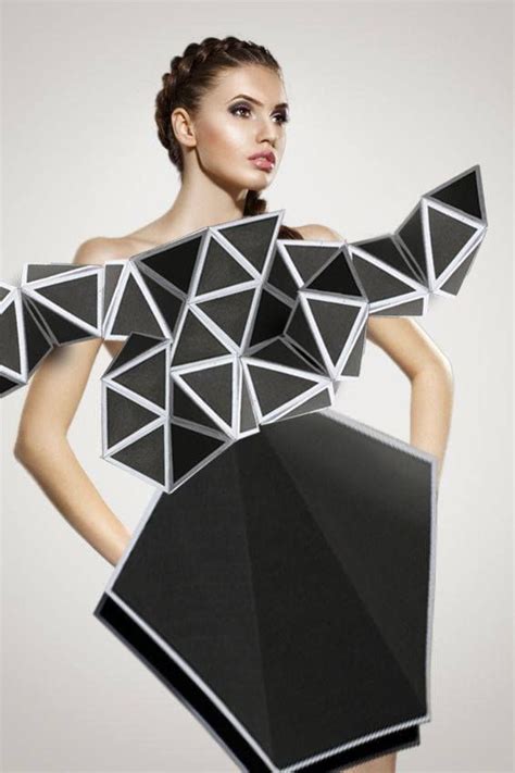 Geometricos! | Geometric fashion, Origami fashion, Textiles fashion
