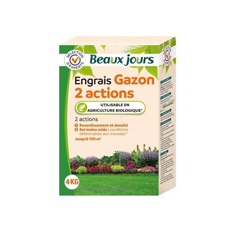 ENGRAIS GAZON 2 ACTIONS 4KG