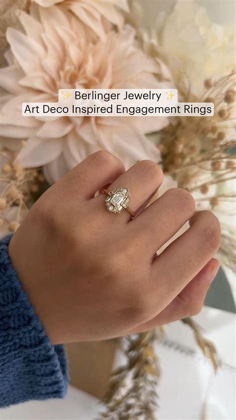 Berlinger Jewelry Art Deco Inspired Engagement Rings Engagement Rings