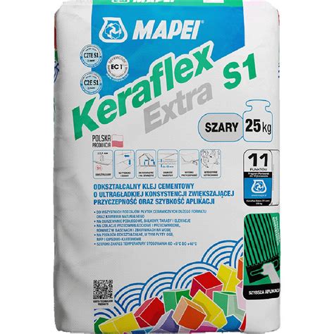 Zaprawa klejowa do płytek MAPEI Keraflex Extra szary 25 kg OUTLET