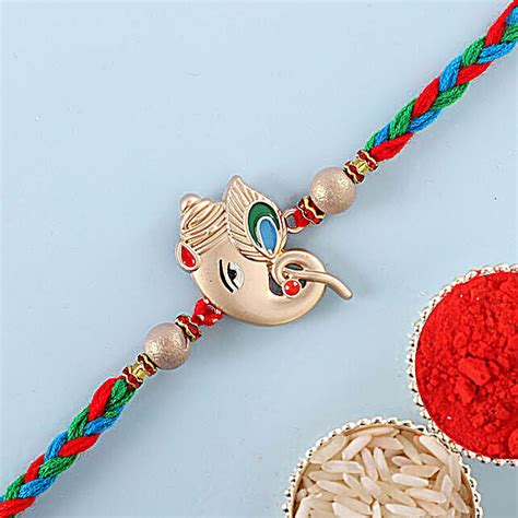 Buy Send Sneh Ganesha Face Rakhi Online Fnp