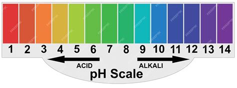 Premium Photo | PH alkaline and acidic scale