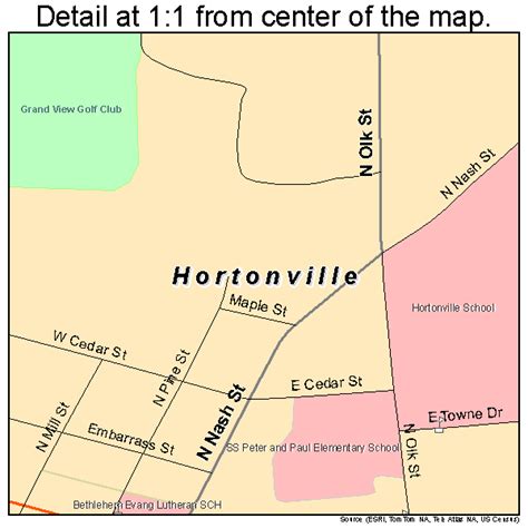 Hortonville Wisconsin Street Map 5535850