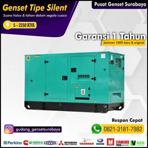 Jual Ready Stock Genset Silent Perkins 200 Kva Stamford Di Lapak Mitra