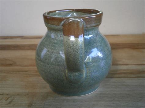 Prinknash Studio Pottery Green And Brown Milk Jug On Ebid United Kingdom