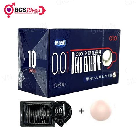 Bao cao su OLO Bead Entering 0 01 tăng kích thước 3 cm hộp 10 bao 1