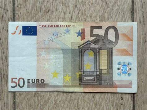 BILLET DE BANQUE 50 Euros 2002 Signature J C Trichet Série V Espagne