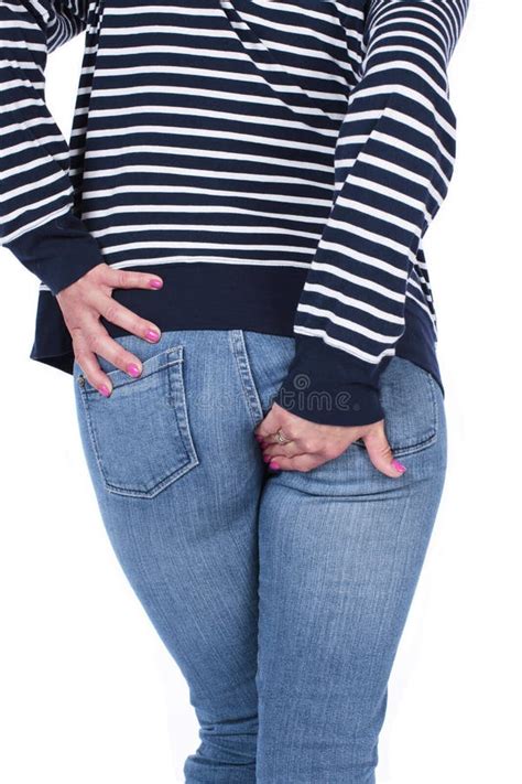 Mujer Con Dolor Anal Foto De Archivo Imagen De Enfermo