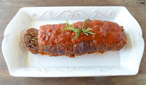 Sicilian Stuffed Beef Roll Farsumagru