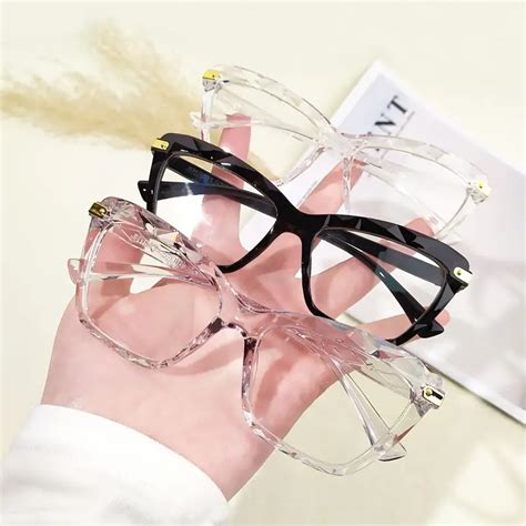 Clear Lens Fashion Glasses Women Lightweight Cat Eye Eyewear Temu