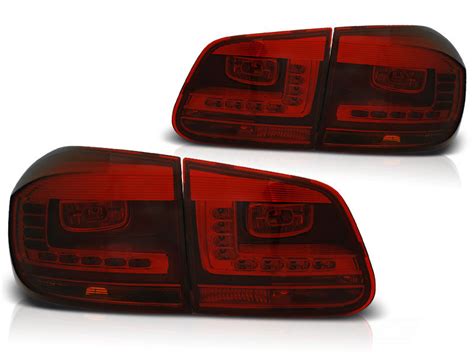 Led Tail Lights Red Smoke Fits Vw Tiguan In Taillights