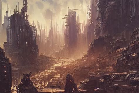 Cyberpunk Post Apocalyptic City Landscapewestern Stable Diffusion