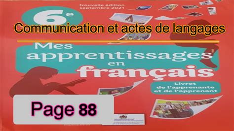 Mes Apprentissages En Fran Ais Aep Page Dialogue De L Unit