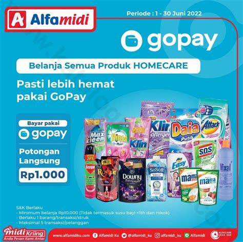 Promo ALFAMIDI POTONGAN Rp 1 000 Untuk Pembelian Produk Homecare