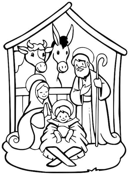 Presepe Da Colorare Per Bambini Disegno Da Stampare Gratis