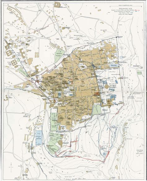 Modern Day Jerusalem Map Map Of Modern Jerusalem Israel