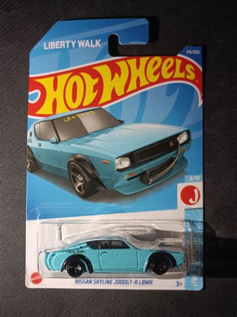 Hot Wheels LBWK Nissan Skyline 2000GT R Liberty Walk Kenmeri Kenmary 2000 GTR Blue Hobbies