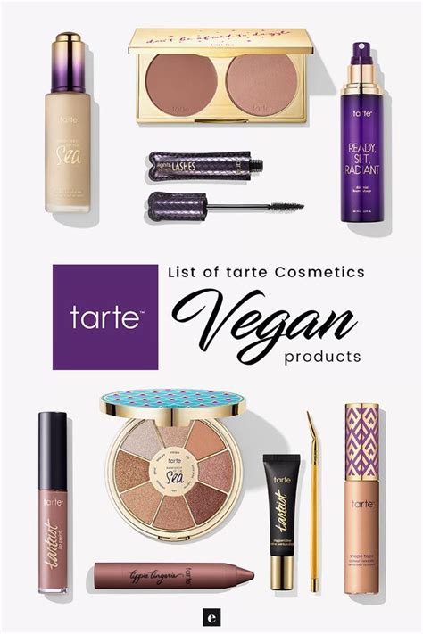 Tarte Cosmetics Vegan Product List 2017 Cruelty Free Guide