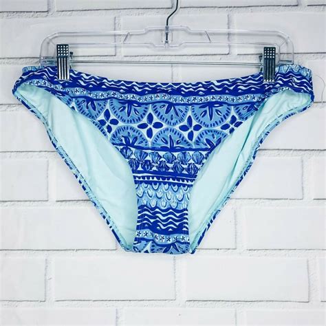 NWT Vineyard Vines Bikini Bottom Shells Blue Large L Swimsuit EBay Bikinis Vineyard Vines