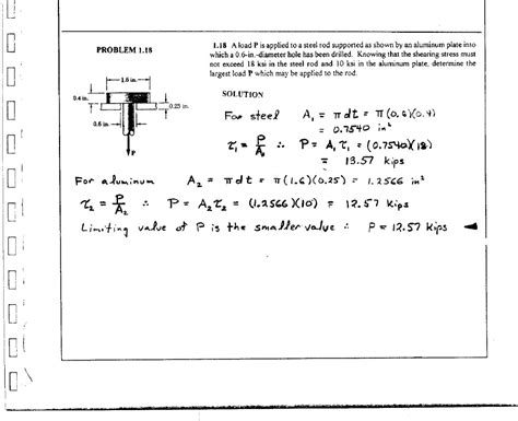 Solved: Help With Finding Cross-sectional Area When Calcul... | Chegg.com