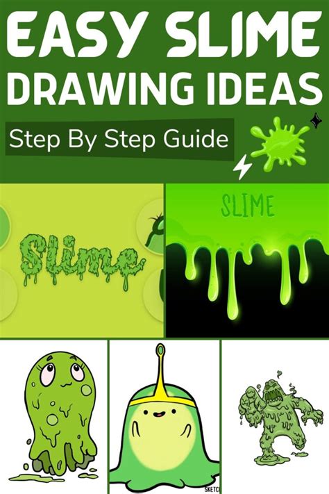 19 Slime Drawing Ideas - How To Draw Slime - DIYnCrafty