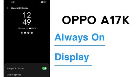 Oppo A K Always On Display Enable Youtube