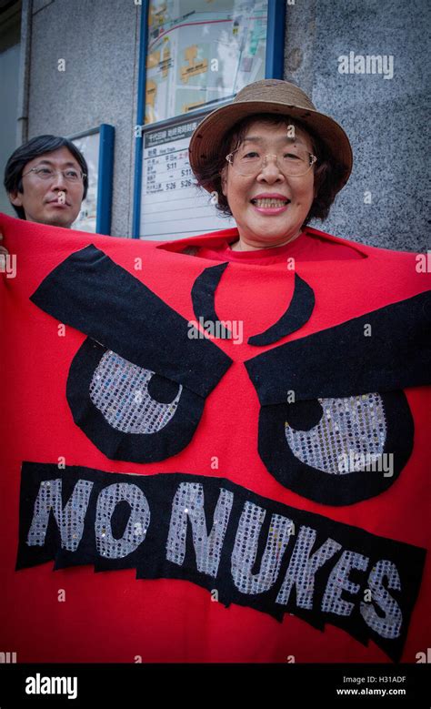 Anti Nuclear Demonstration In Front Of The Headquarters Of Japans