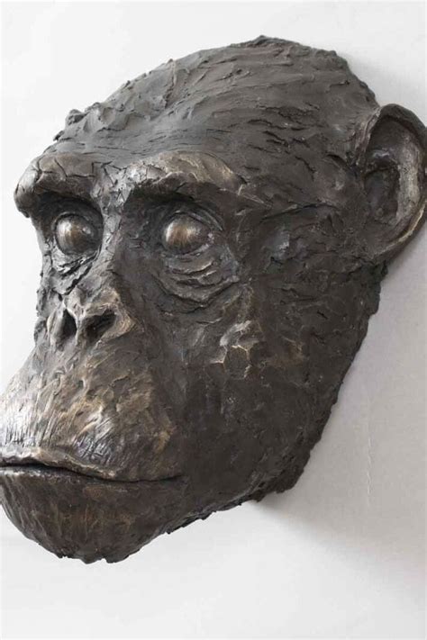 Chimpanzee Bust Bespoke Protrait Pet Sculpture Artparks