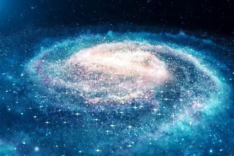 Cosmic Universe Star Cloud and Galaxy Stock Illustration - Illustration ...