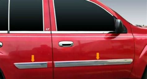 For Chevy Trailblazer Body Side Molding Trim Wide Pc Ebay