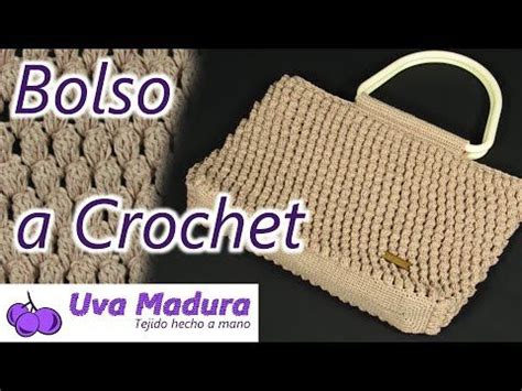 Bolso Tejido En Punto Popcorn A Crochet Ganchillo Paso A Paso Youtube