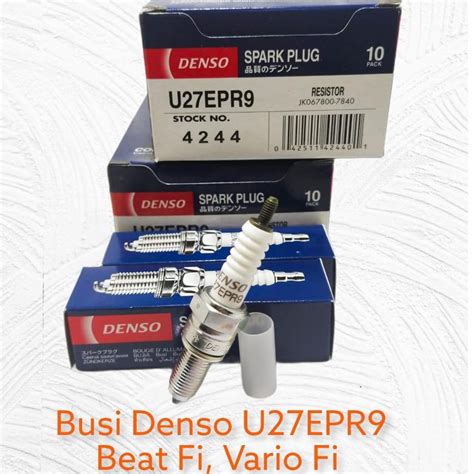 Busi Panjang Denso U27 Epr Isi 10 Pcs Busi Motor Karisma Supra Vario