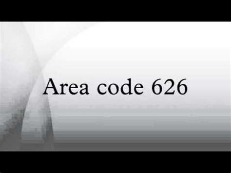 Area code 626 - YouTube