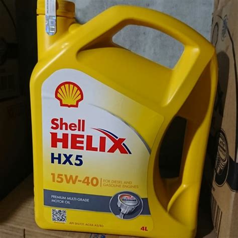 Jual Oli Shell Helix HX5 15 40 4 Liter 1 Galon Botol Kuning HX 5