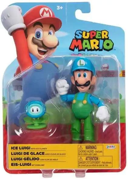 World Of Nintendo Super Mario Wave Ice Luigi Action Figure With