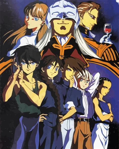 Gundam Wing Characters - Paint By Number - NumPaint - Paint by numbers