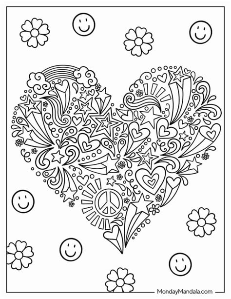 16 Peace Coloring Pages Free Pdf Printables