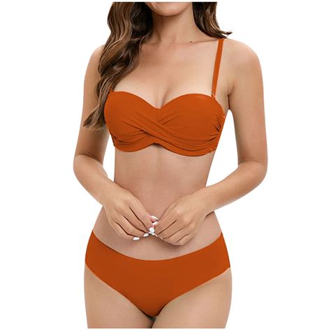 BeAi Swimsuit For Older Women Over Push Up Bikini Sets For Women Xs Period Swimwear For Women