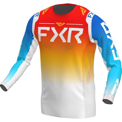 Fxr Maillot Mx Helium Bleutangerine Maciag Offroad