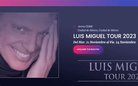 Precio De Boletos Del Concierto De Luis Miguel Para Este 2023