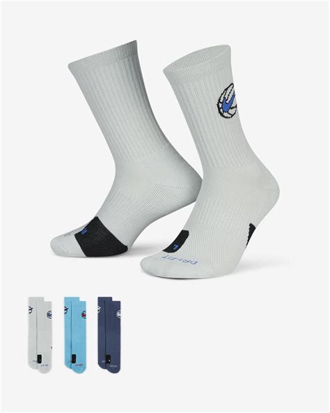 Nike Everyday Crew Basketball Socks 3 Pair