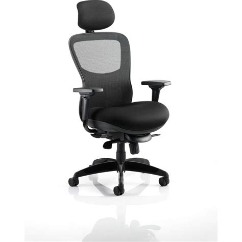 Stealth Shadow Ergo Posture Chair Black Airmesh Seat And Mesh Back With