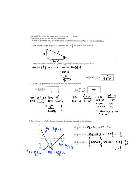 Solution Calculus Worksheet Studypool Worksheets Library