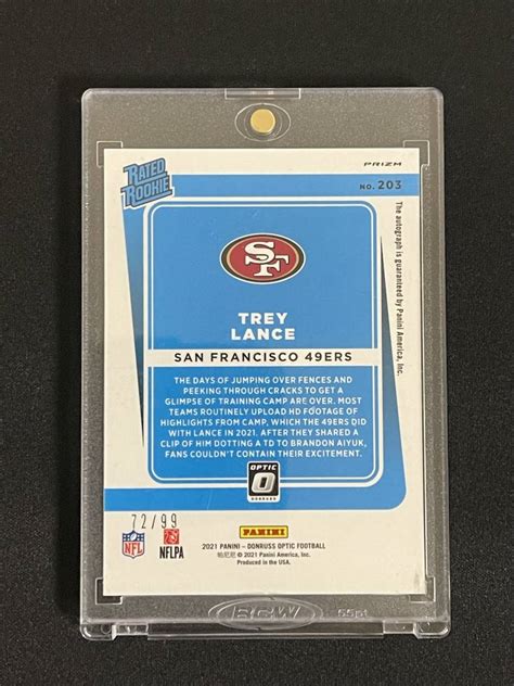 Yahoo オークション Trey Lance2021 Donruss OpticRated Rookie