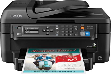Impressora E Copiadora - Epson Impressora colorida sem fio multifuncional WF-2750 com scanner ...