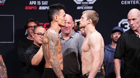 Max Holloway Vs Arnold Allen Staredown Video From UFC Kansas City