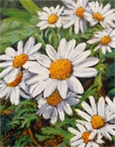 Peinture Les Marguerites Fleurs Toile Acrylique Réaliste Artiste